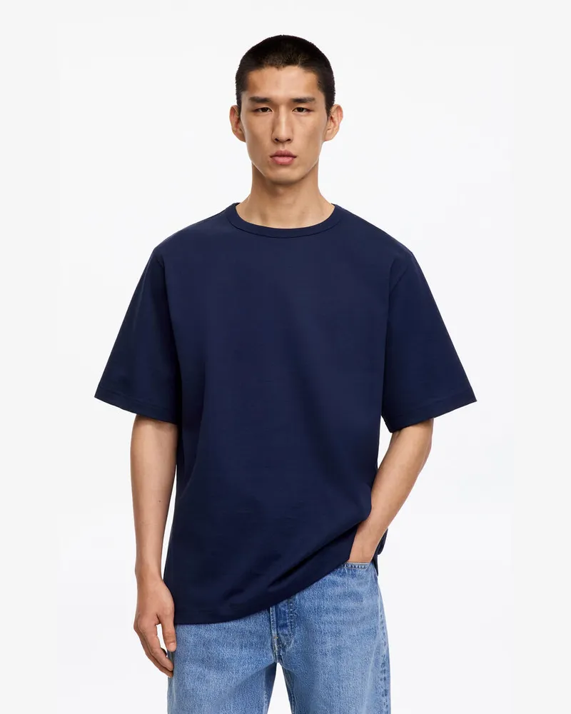 Arket Oversize-T-Shirt 270 GSM -Blau Blau