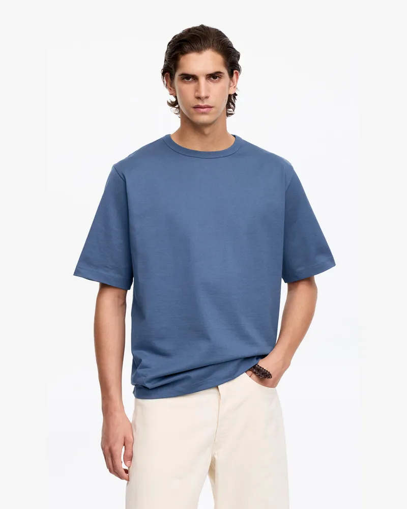 Arket Oversize-T-Shirt 270 GSM -Blau Blau