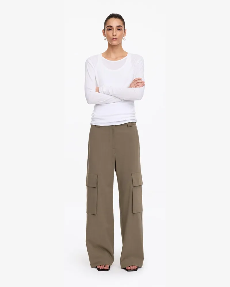 Arket Hose Mit Cargotaschen -Grün Grün