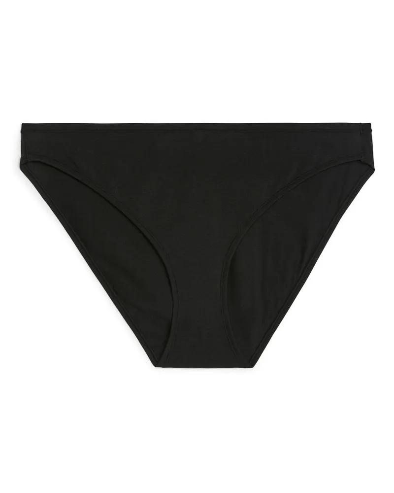 Arket Baumwollslip -Schwarz Schwarz