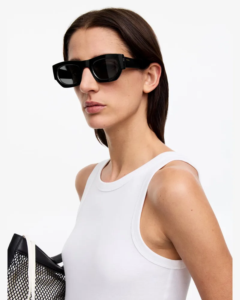 Arket Sonnenbrille Alpha Von KOMONO -Schwarz Schwarz