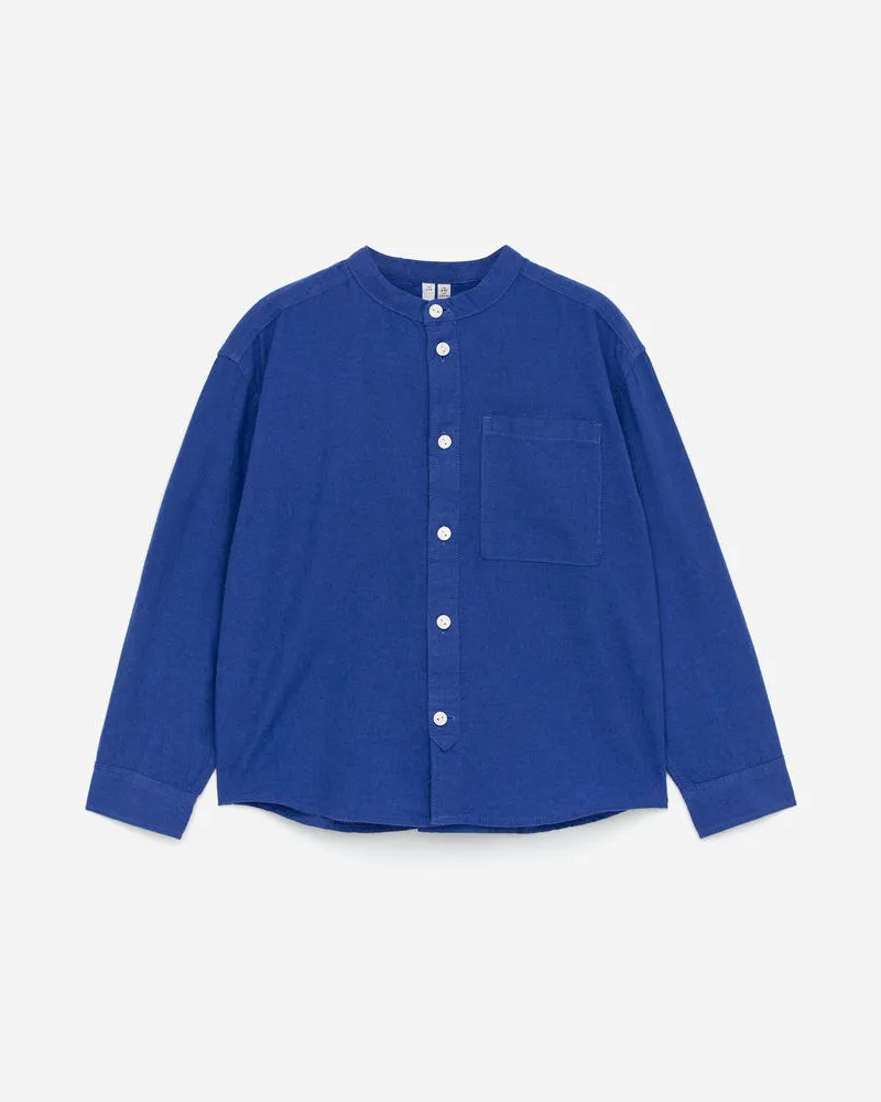 Arket Grandad-Hemd Aus Leinen - Blau Blau