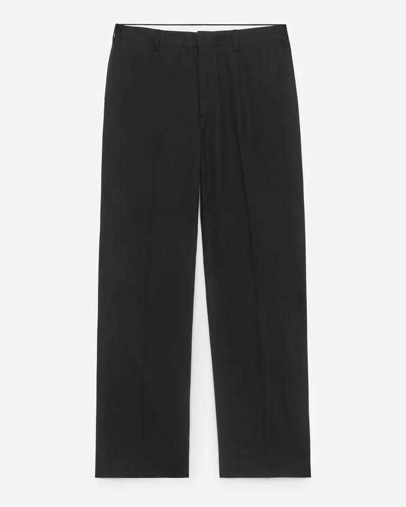 Arket Taillierte Hose Mit Weiter Passform - Schwarz Schwarz