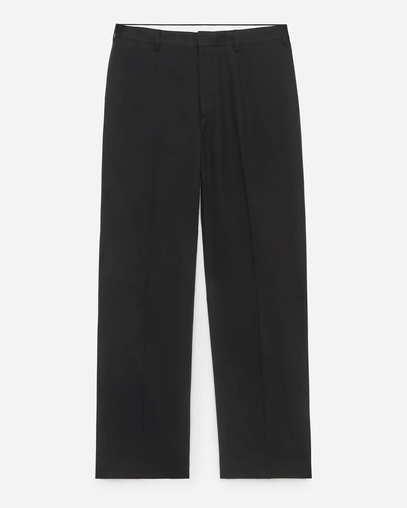 Arket Taillierte Hose Mit Weiter Passform -Schwarz Schwarz