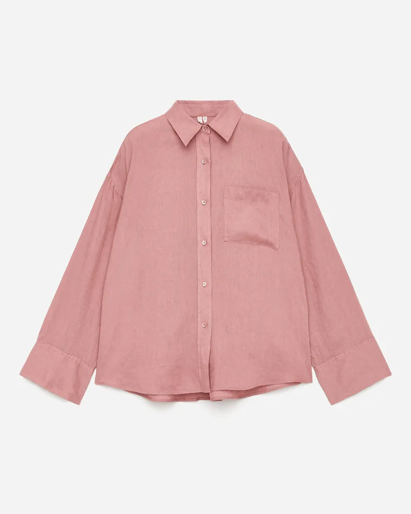 Arket Leinenhemd -Rosa Rosa