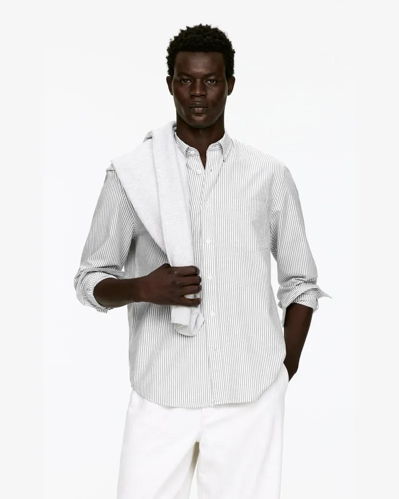 Arket Oxford-Hemd -Grau Grau