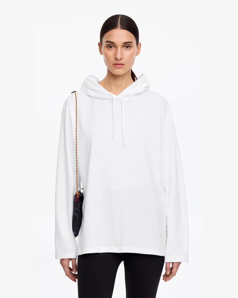 Arket Sweatshirt Mit Kapuze -Weiß Weiß