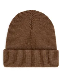 Arket Gerippte Beanie Braun