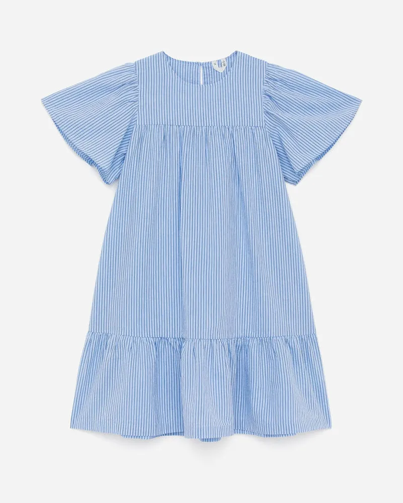 Arket Kleid Aus Baumwoll-Popeline -Blau Blau