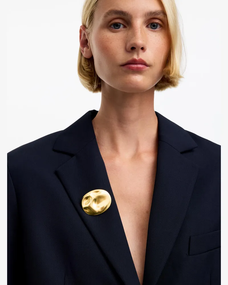 Arket Vergoldete Brosche -Goldfarben Goldfarben