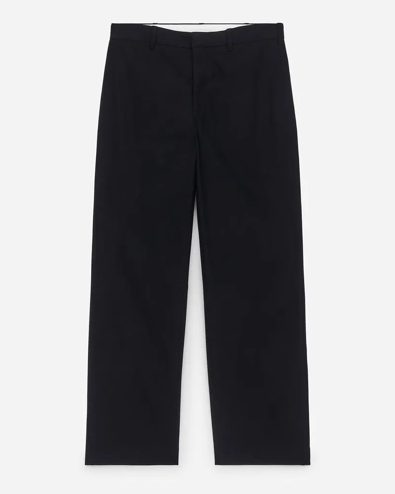 Arket Hose Aus Wolle Und Baumwolle - Blau Dunkelblau