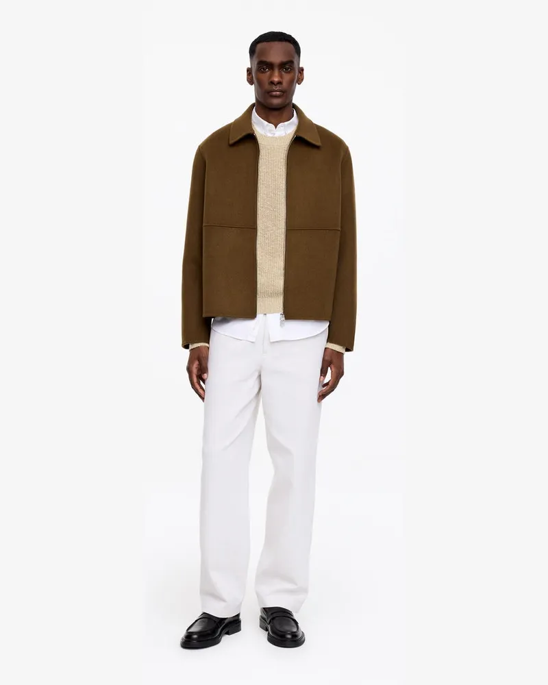 Arket Doubleface-Jacke Aus Wolle -Braun Braun