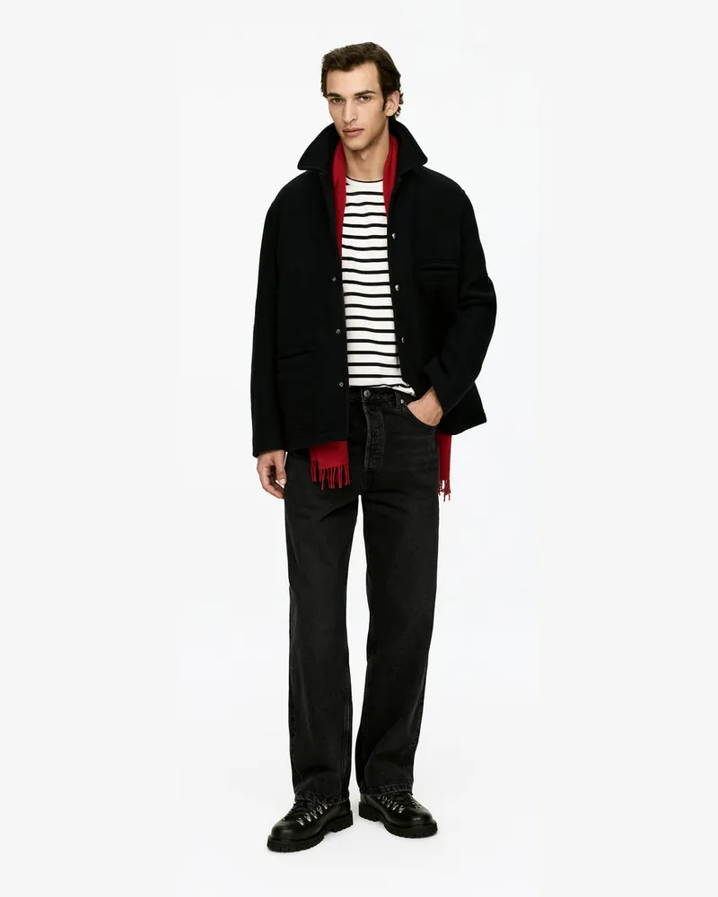 Arket MIST Wide Jeans -Schwarz Schwarz