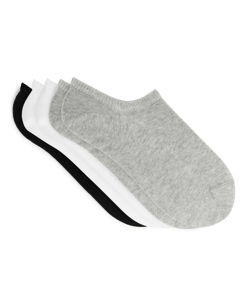 Arket Sneaker-Socken, 5 Paar - Schwarz|Grau|Weiß Grau