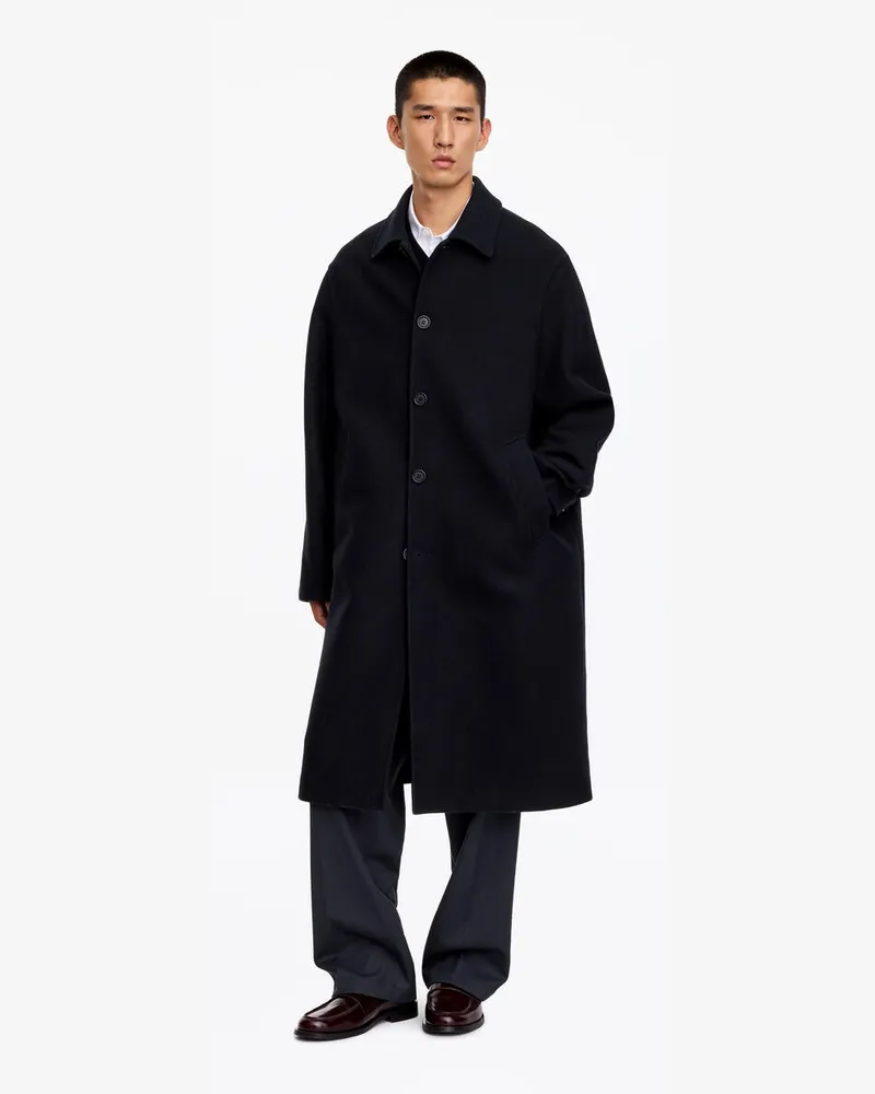 Arket Mantel Aus Wollmischung -Blau Blau