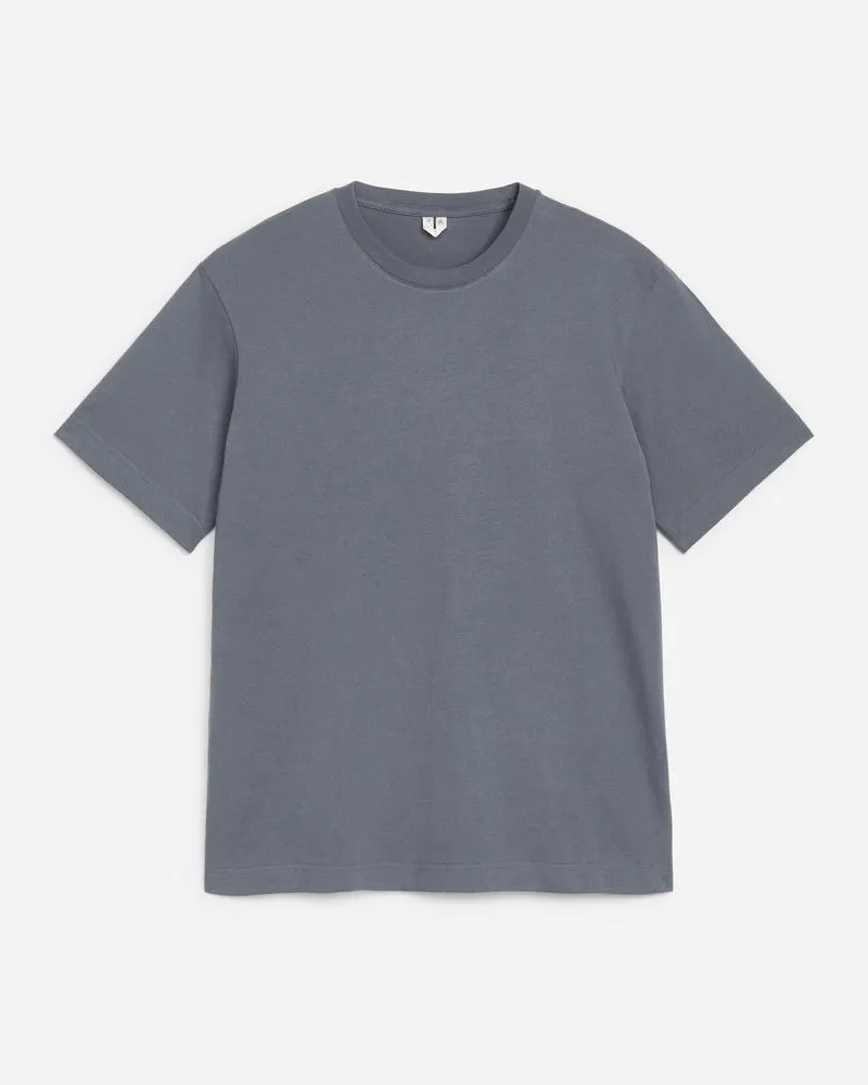 Arket Lockeres T-Shirt 220 GSM -Blau Blau