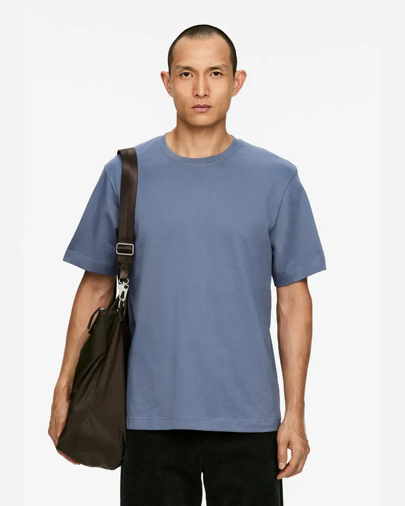 Arket Lockeres T-Shirt 220 GSM -Blau Blau