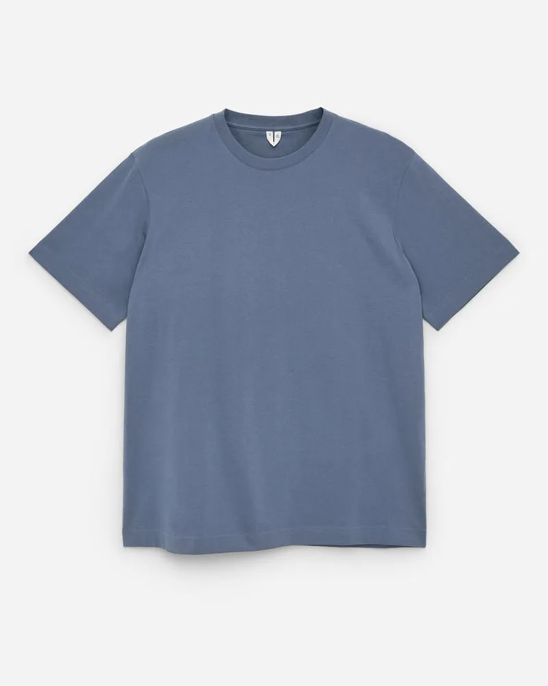 Arket Lockeres T-Shirt 220 GSM -Blau Blau