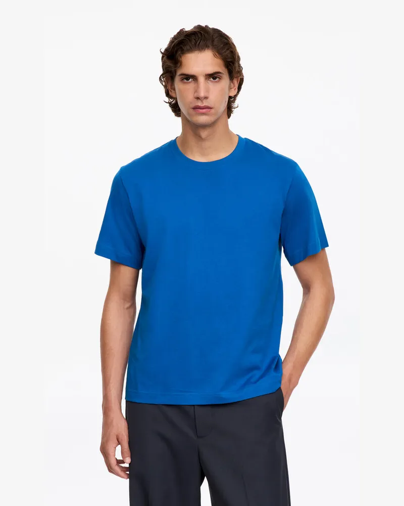 Arket Lockeres T-Shirt 220 GSM -Blau Blau