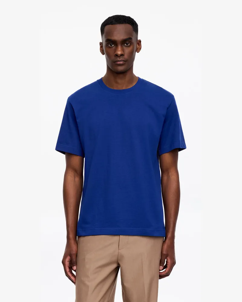 Arket Lockeres T-Shirt 220 GSM -Blau Blau