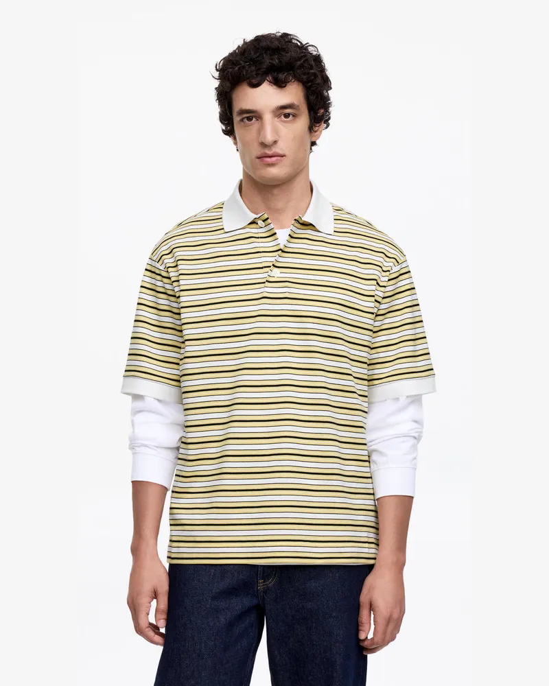 Arket Kurzärmliges Poloshirt -Gelb Gelb