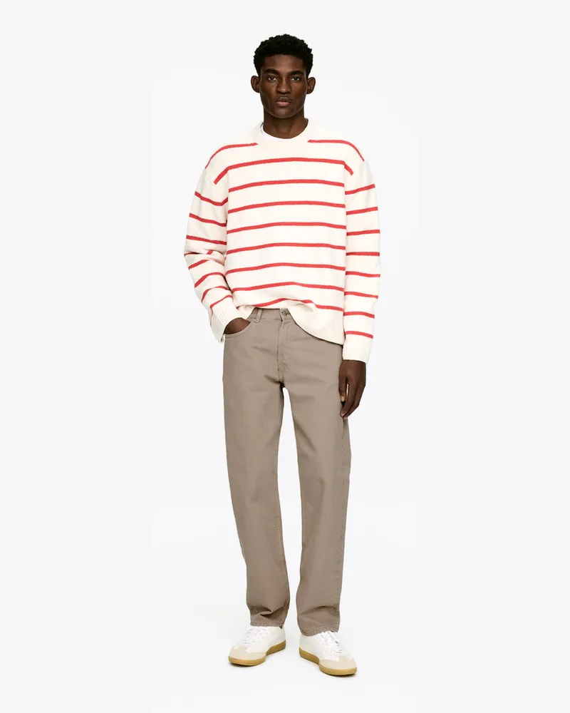 Arket OCEAN Loose Straight Jeans -Beige Beige