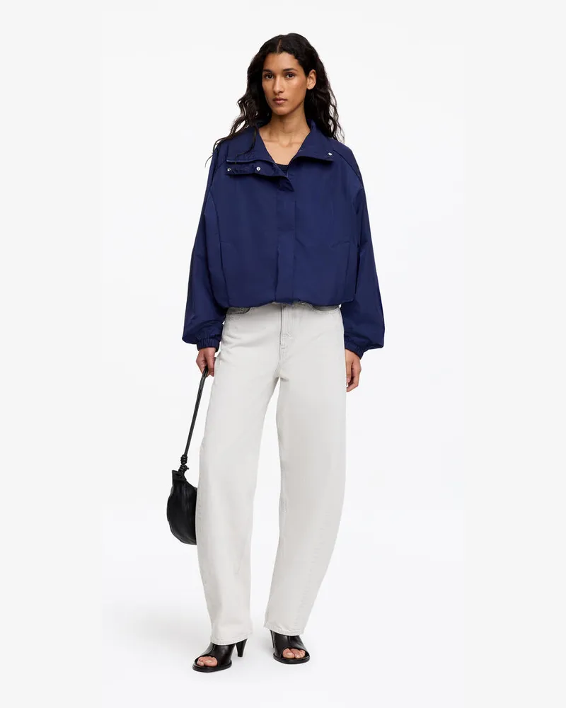 Arket Nylonjacke Mit Stehkragen -Blau Blau