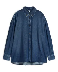 Arket Oversize-Jeanshemd Dunkelblau