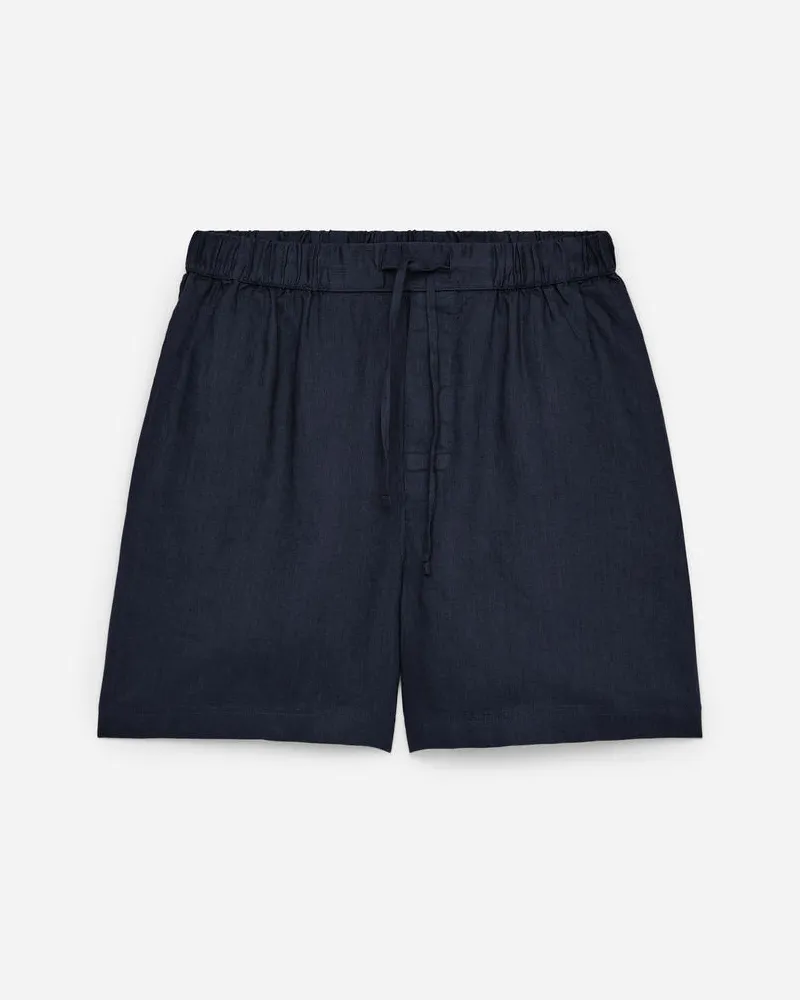 Arket Leinen-Shorts - Blau Dunkelblau