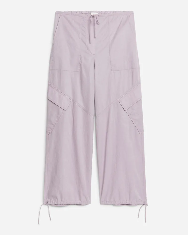 Arket Cargohose Aus Lyocell-Mischung -Lila Lila