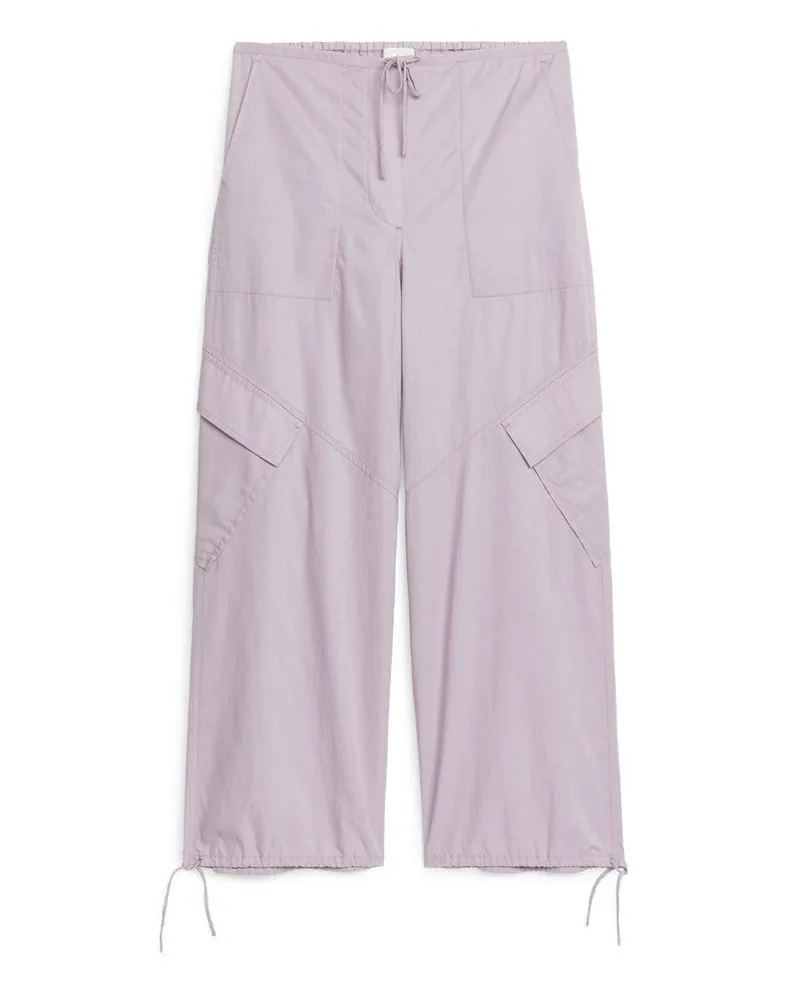 Arket Cargohose Aus Lyocell-Mischung - Lila Lila