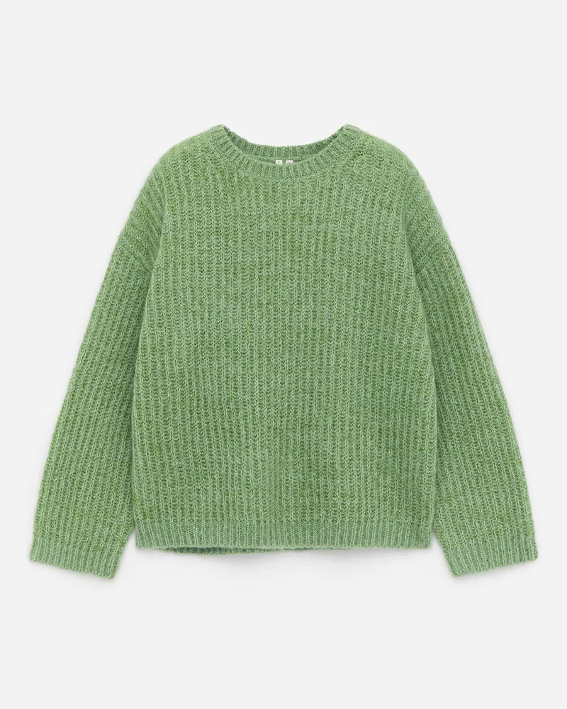 Arket Pullover Aus Wolle Und Mohair - Grün Grün