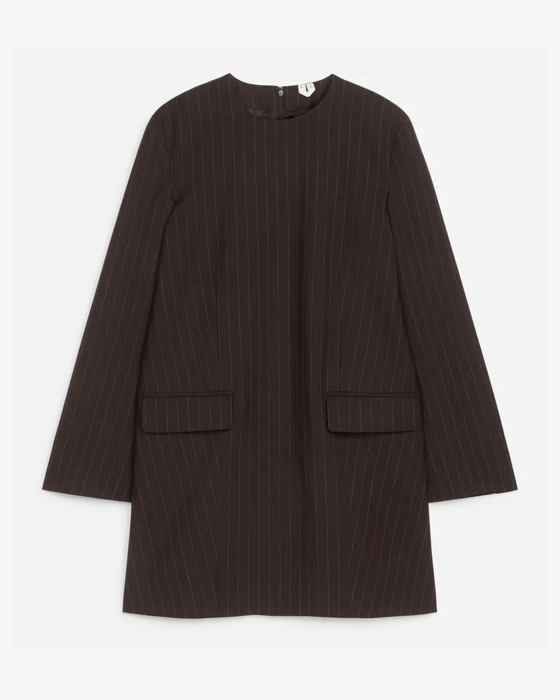 Arket Elegantes Kleid -Braun Braun