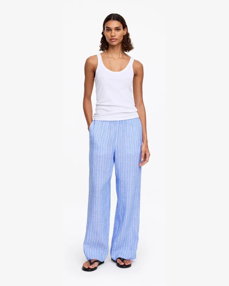 Arket Leinenhose -Blau Blau