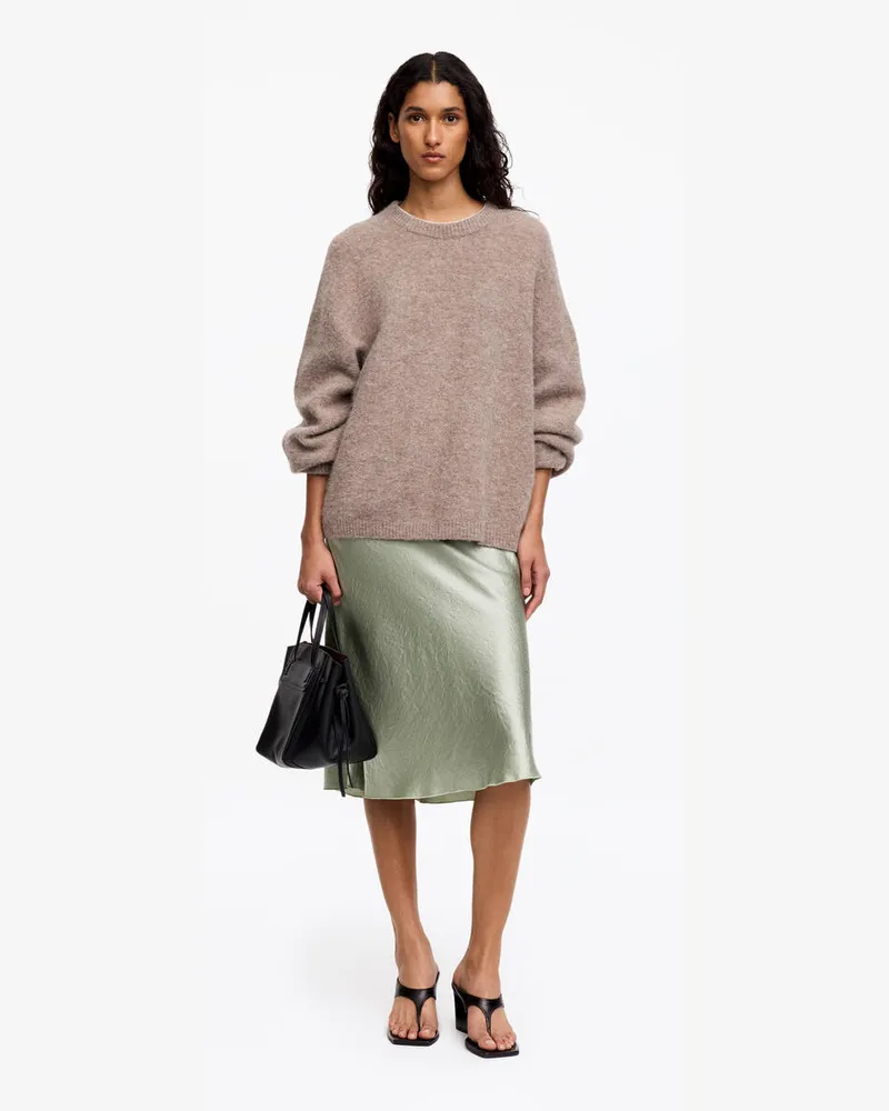 Arket Sliprock Aus Satin -Grün Grün