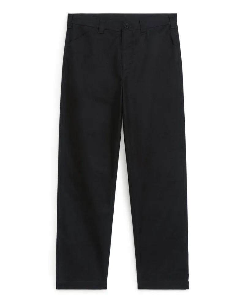 Arket Hose Aus Baumwoll-Moleskin-Twill - Blau Dunkelblau