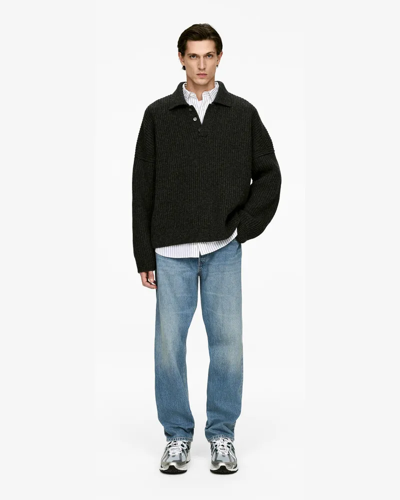 Arket OCEAN Loose Straight Jeans -Blau Blau