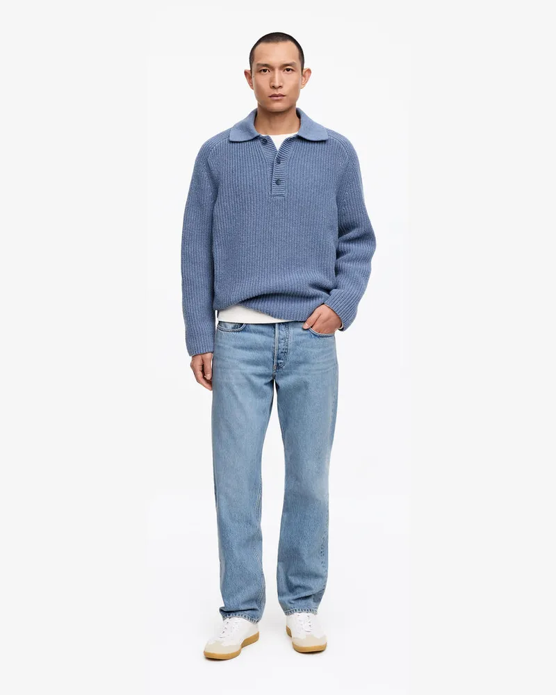 Arket OCEAN Loose Straight Jeans -Blau Blau