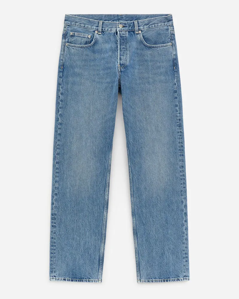 Arket OCEAN Loose Straight Jeans -Blau Blau