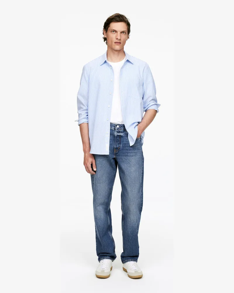 Arket OCEAN Loose Straight Jeans -Blau Blau