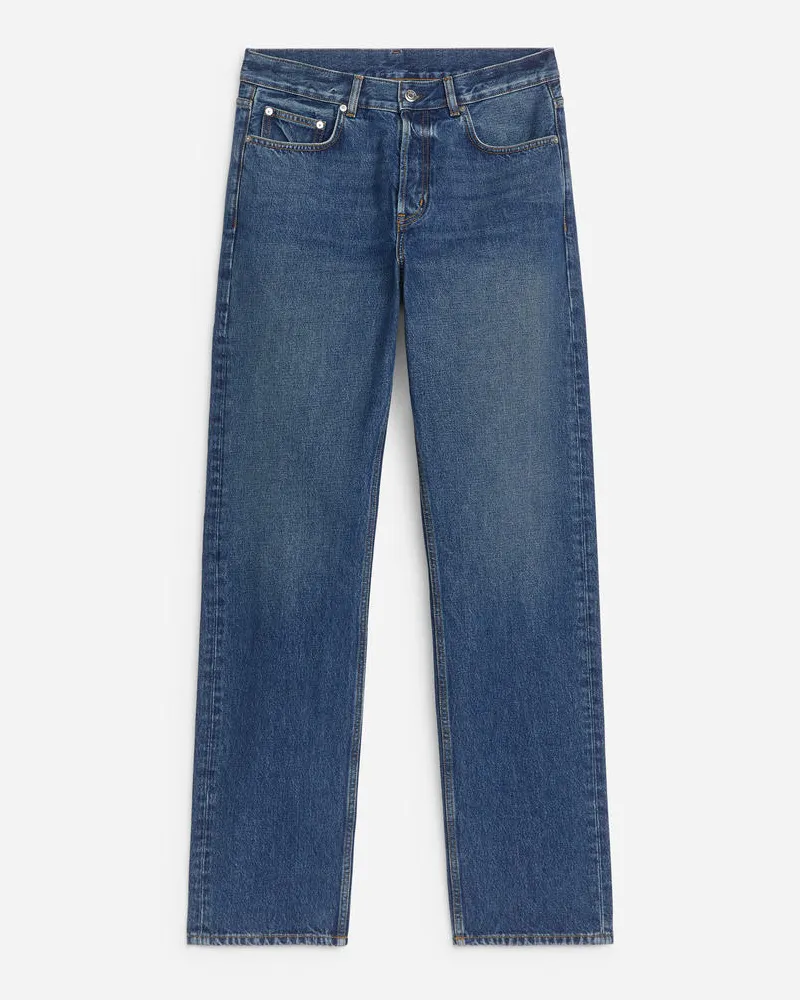 Arket OCEAN Loose Straight Jeans -Blau Blau