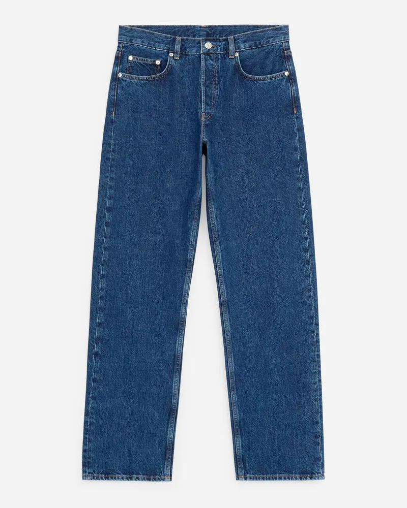Arket OCEAN Loose Straight Jeans -Blau Blau