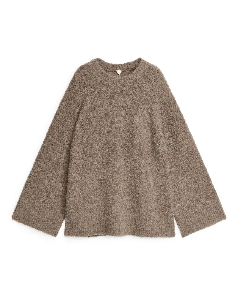 Arket Bouclé-Pullover - Beige Hafer