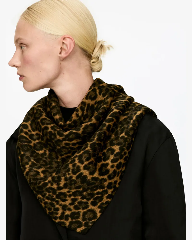 Arket Dreieckstuch Aus Wolle -Beige Beige