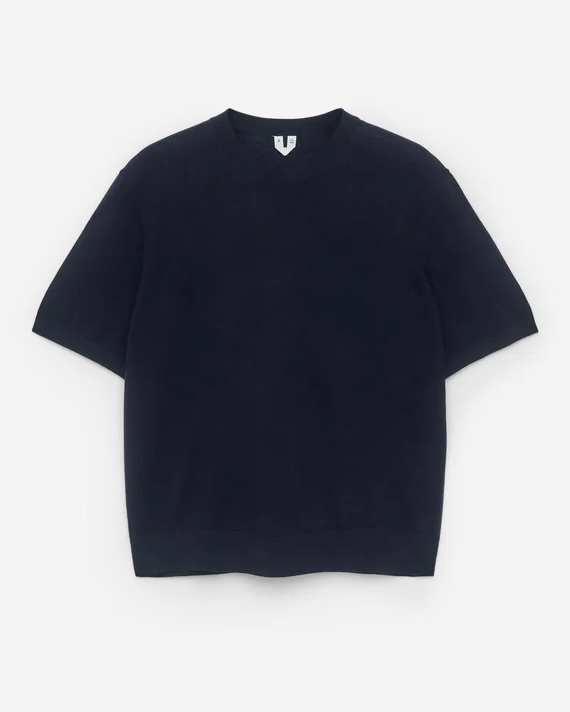 Arket Gestricktes T-Shirt Aus Merinowolle -Blau Blau
