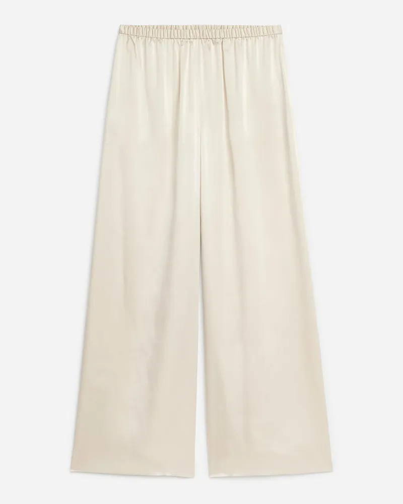Arket Hose Aus Seide - Beige Hellbeige