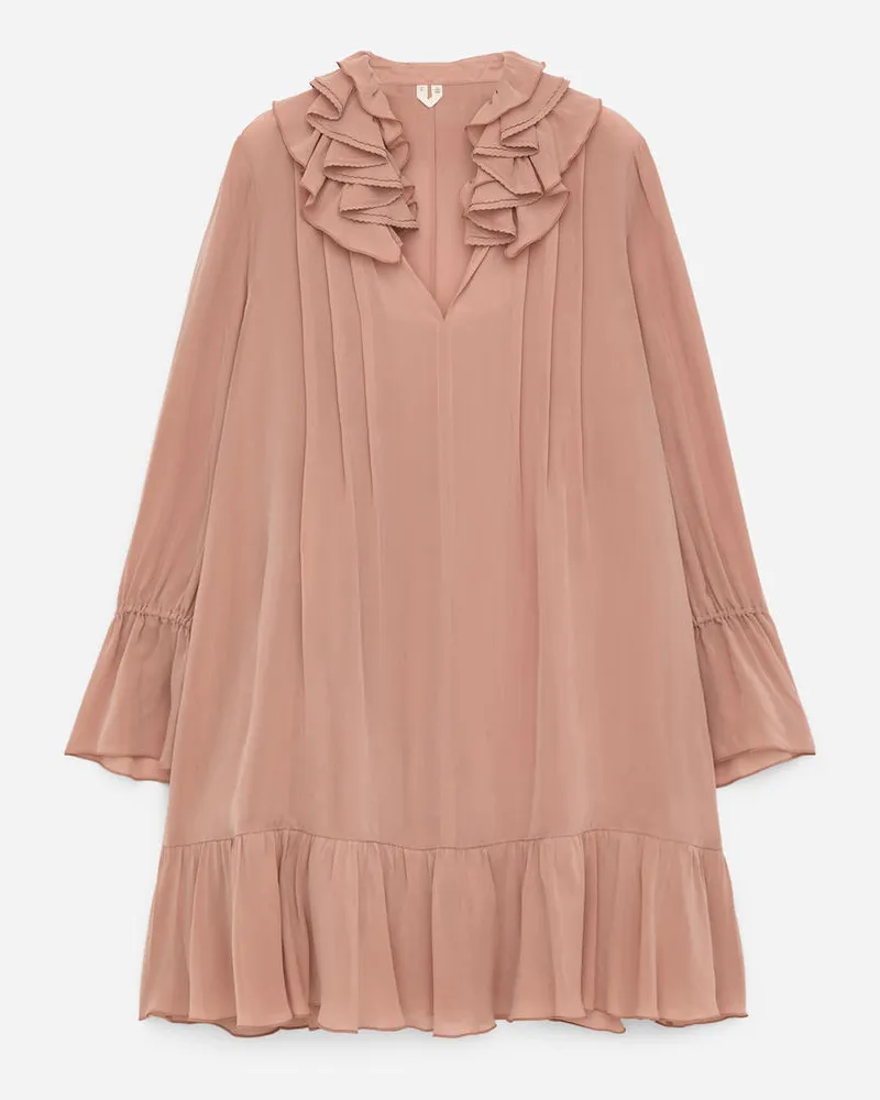 Arket Rüschenkleid -Rosa Rosa