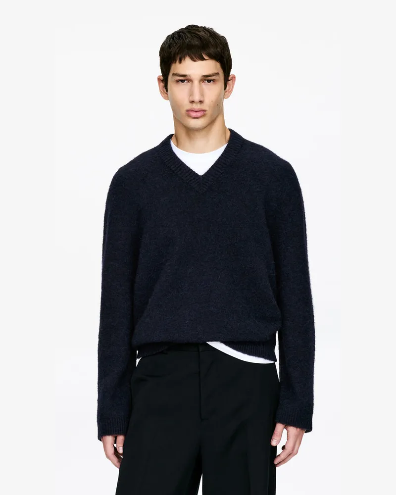 Arket Lockerer Pullover Aus Alpakawollmischung -Blau Blau