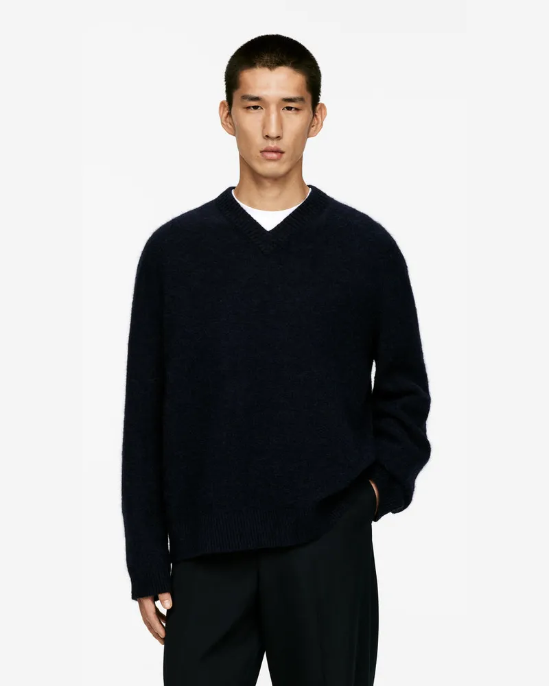 Arket Lockerer Pullover Aus Alpakawollmischung -Blau Blau