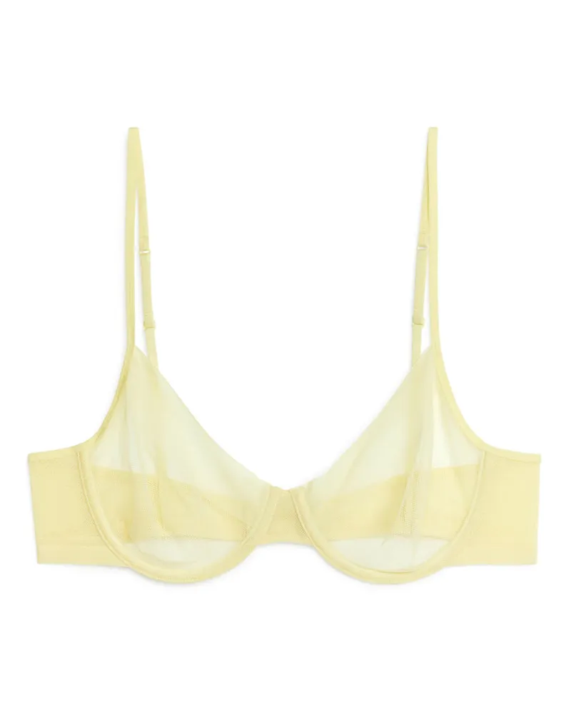 Arket Bügel-BH Aus Mesh -Gelb Gelb